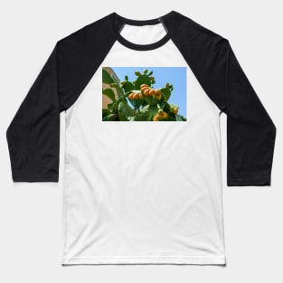 Orange fruits of Opuntia ficus-indica (prickly pear) Baseball T-Shirt